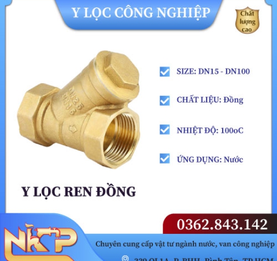 Y LỌC REN ĐỒNG