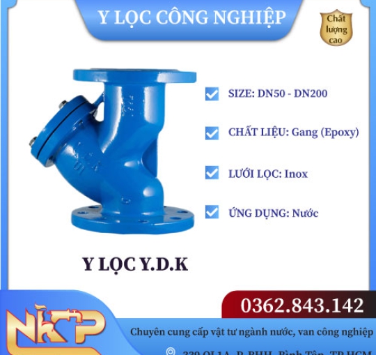 Y LỌC LẮP BÍCH YDK